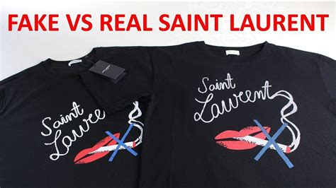 ysl mens t shirt replica|HOW TO SPOT Real vs Fake Saint Laurent Guide .